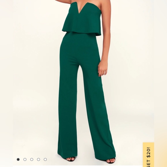 Lulus Pants - Emerald Green Lulu’s Jumpsuit